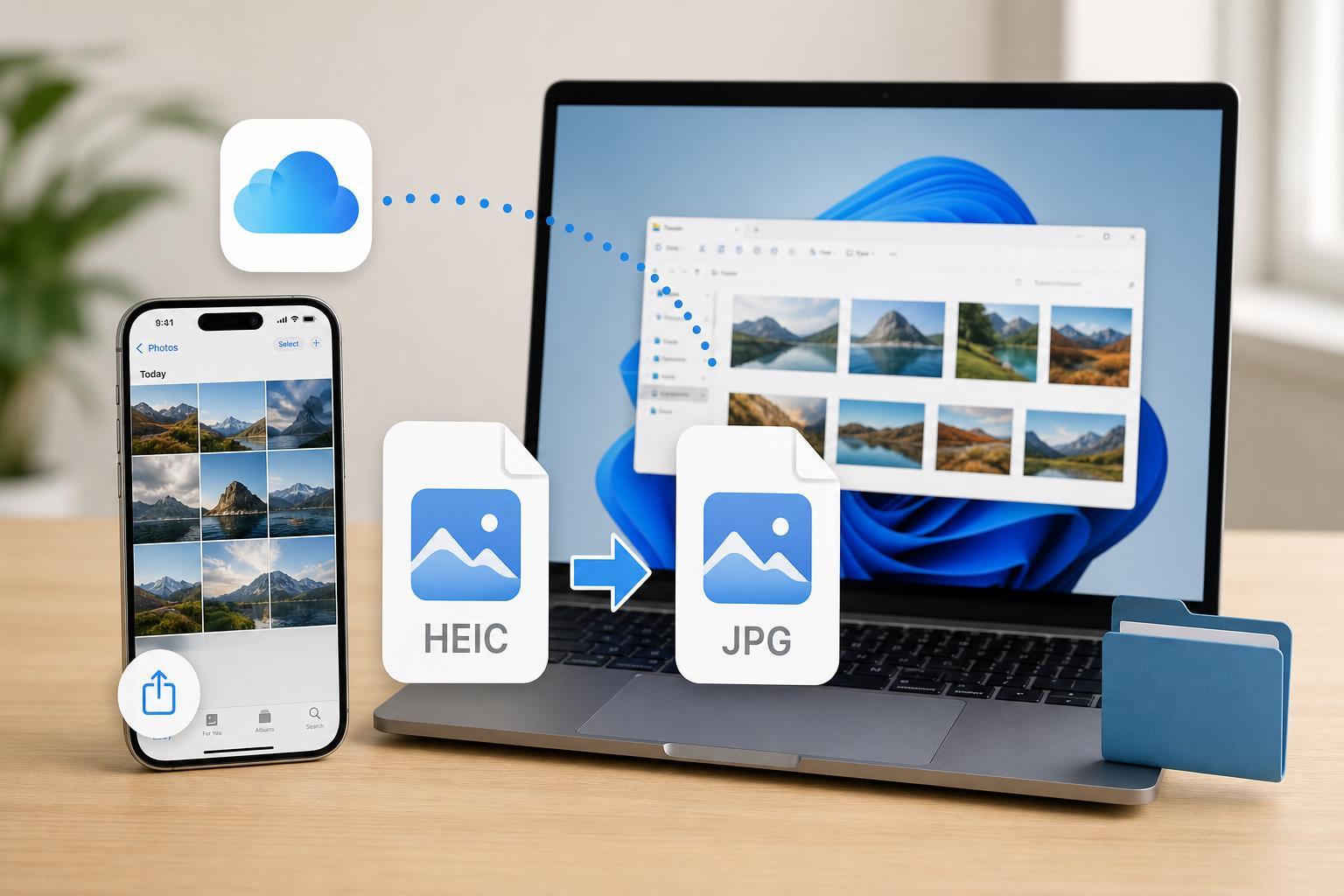How to Save iCloud HEIC Photos as JPG on Windows and Mac
