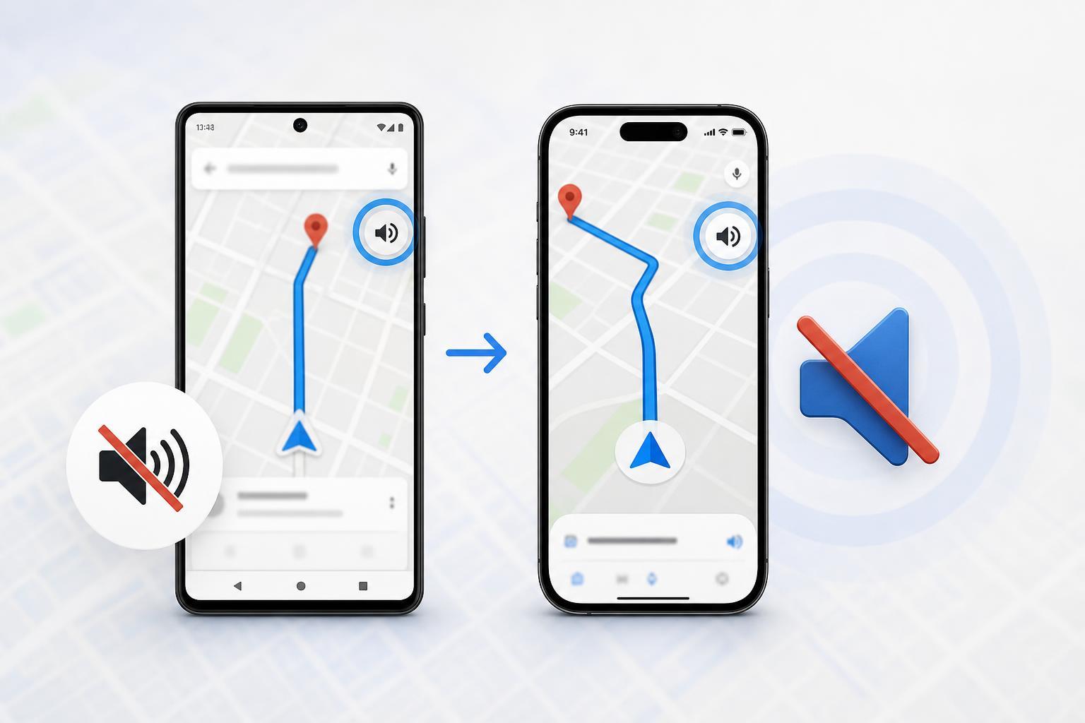 Disable Voice Navigation in Google Maps on Android and iPhone
