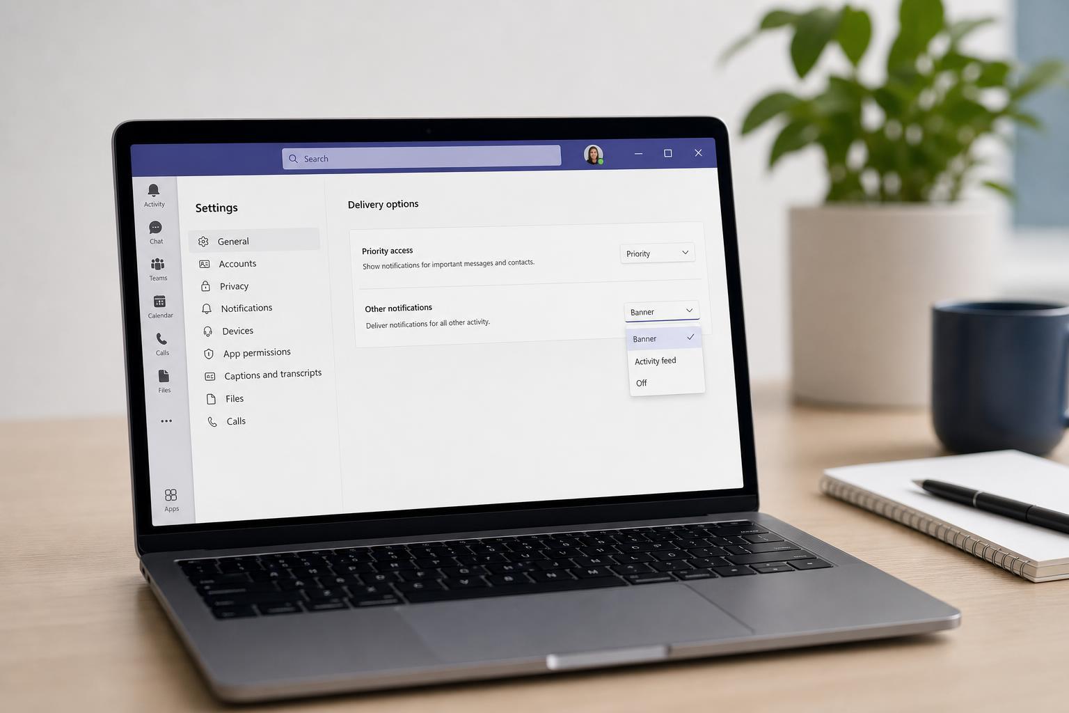 How to Change Delivery Options in Microsoft Teams