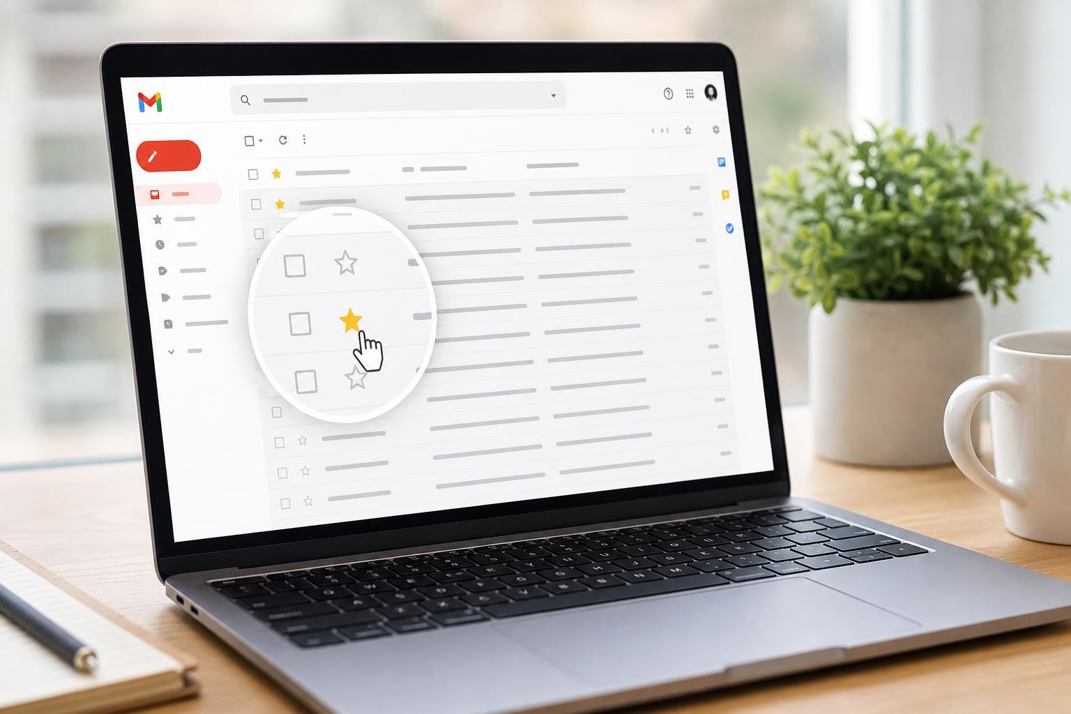 Using Stars to Organize Emails in Gmail