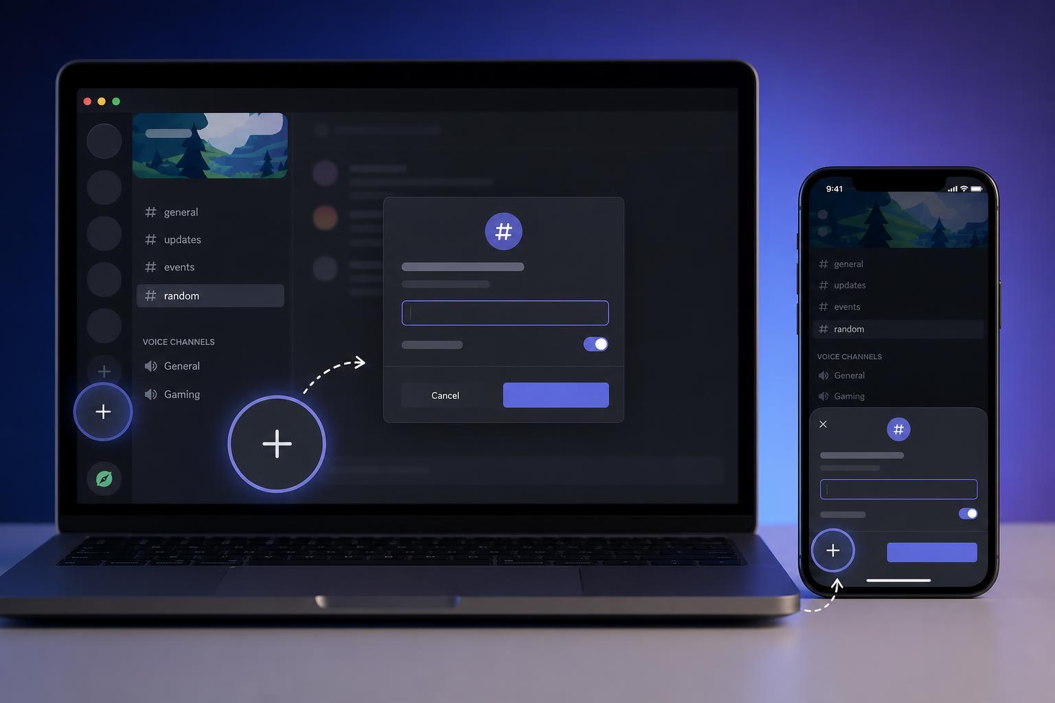 Create a Discord Channel on Desktop and Mobile
