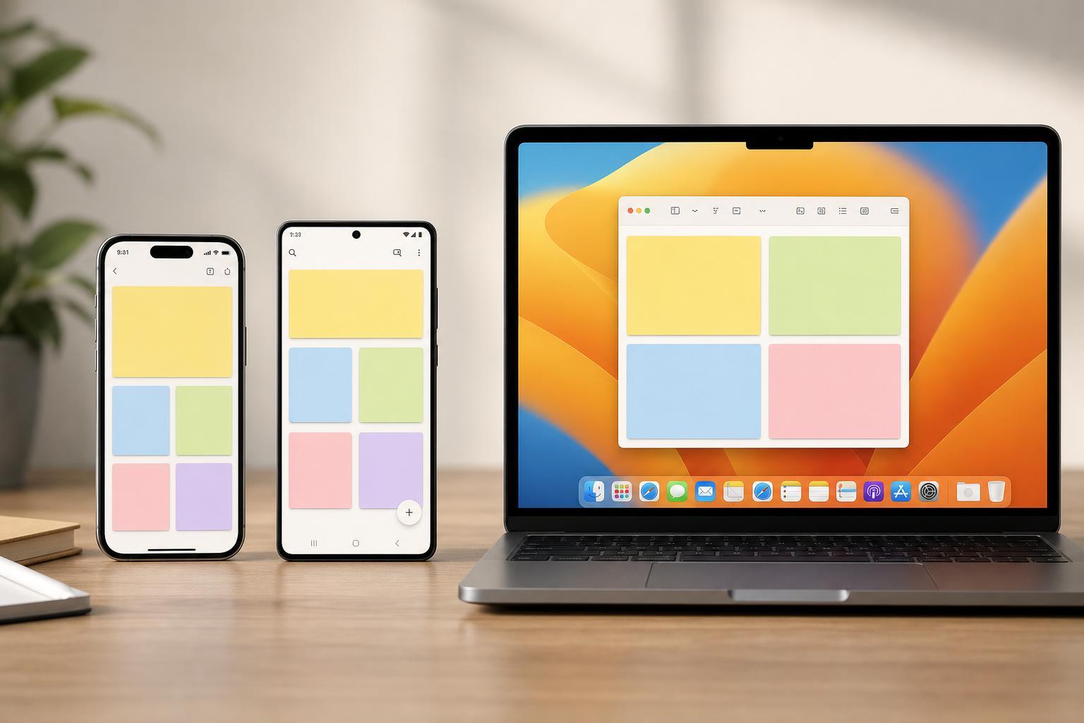 Accessing Sticky Notes on iPhone, Android, and Mac
