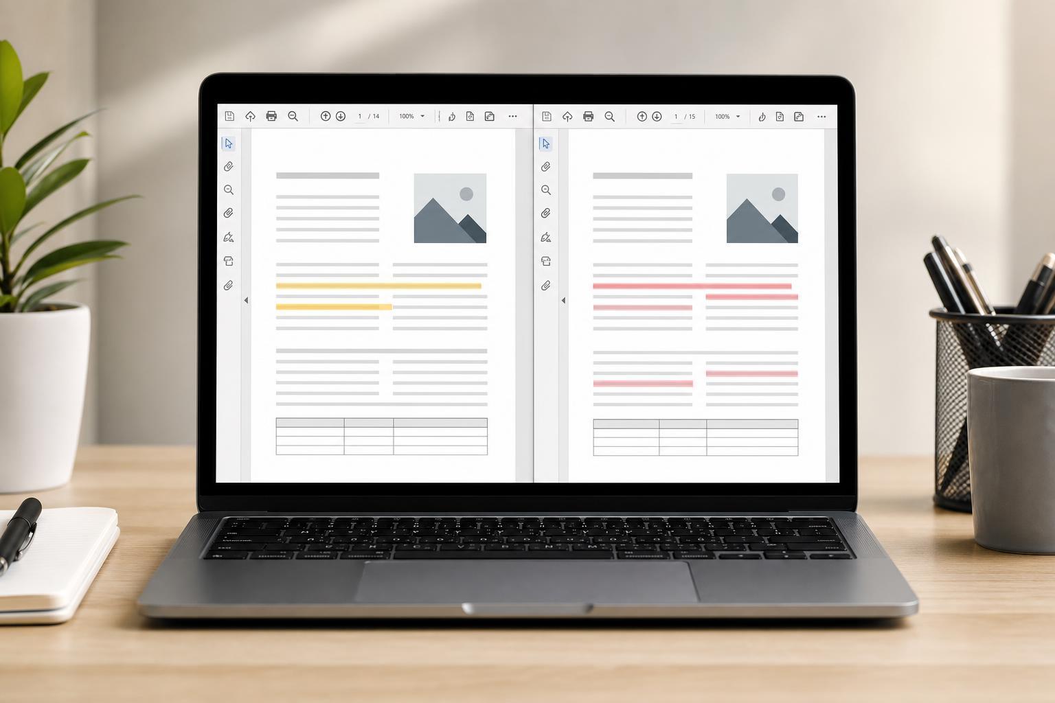 How to View Two PDF Files Side by Side and Compare Them