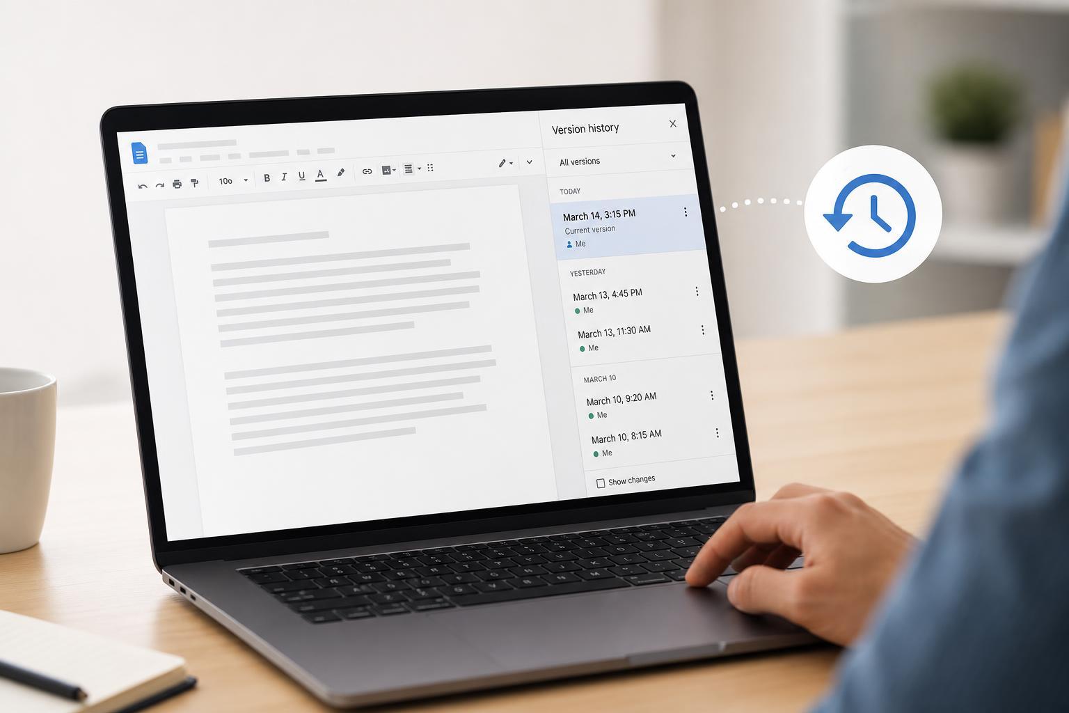 Viewing and Managing Version History in Google Docs