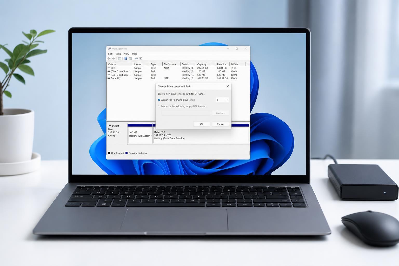 How to Change a Drive Letter Back in Windows 11
