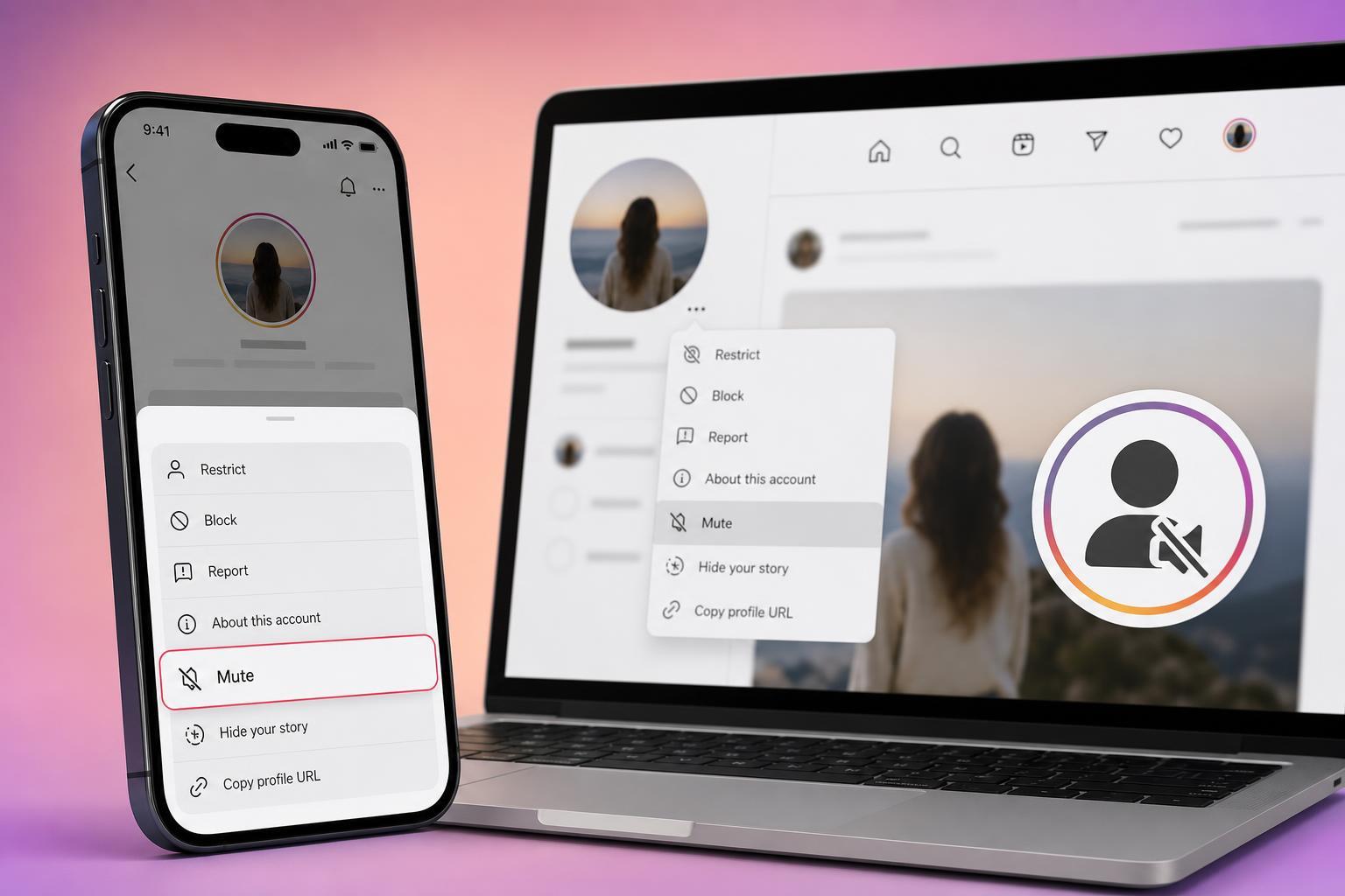 Muting Someone on Instagram from Mobile or Desktop