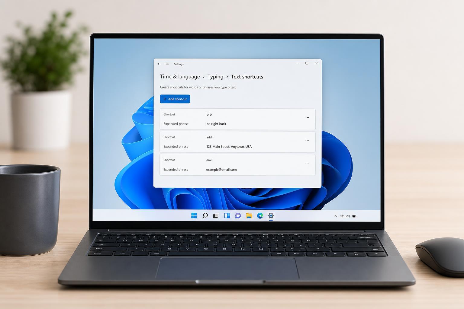 How to Set Up Text Replacement on Windows