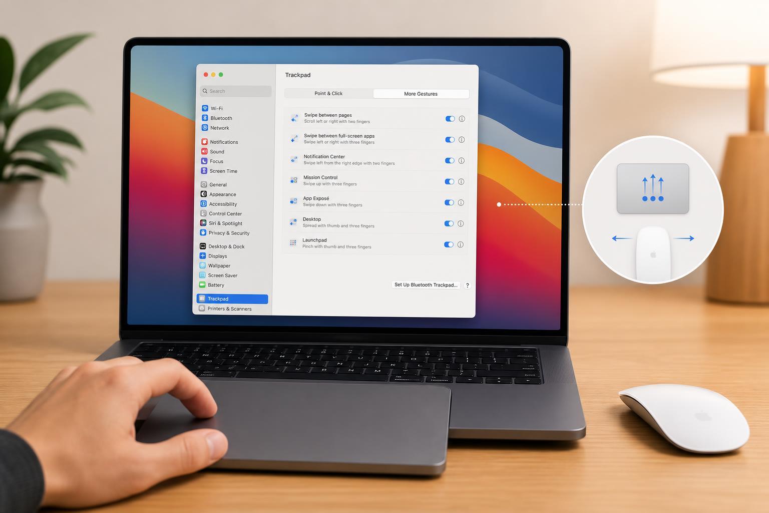 Customize Trackpad and Magic Mouse Gestures on a Mac